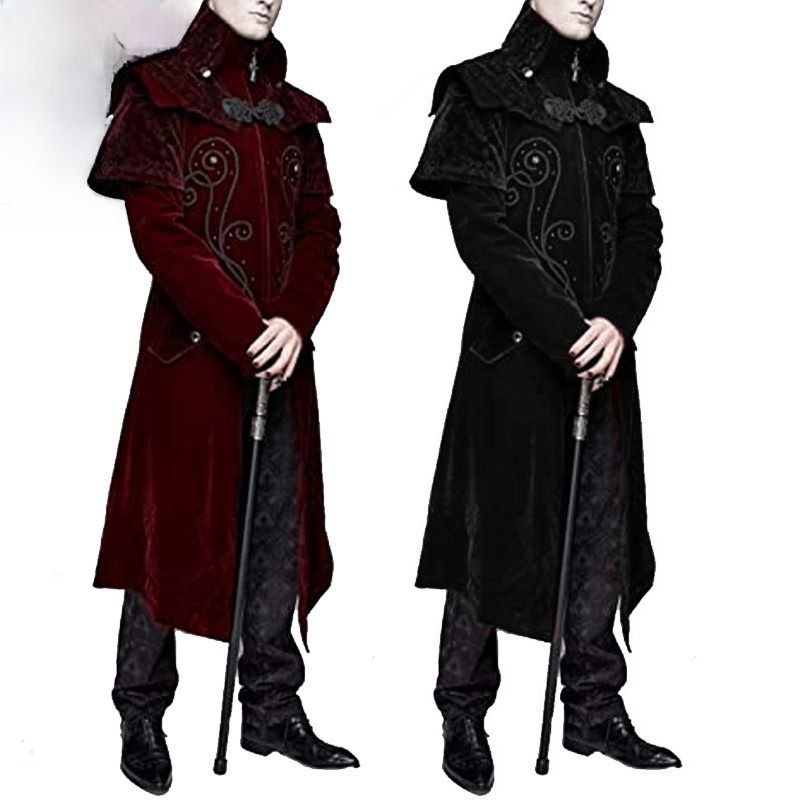 Ethnic Wear - Gothic Collar Jacket Autumn Winter Outerwear