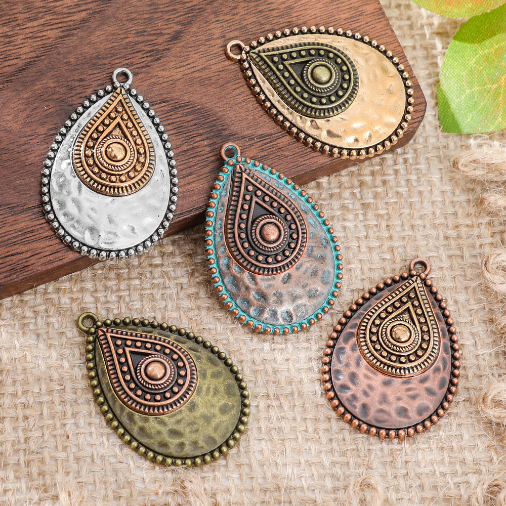 Ethnic Fashion Accessories - Retro Vintage Ethnic Bohemia Teardrop Pendants