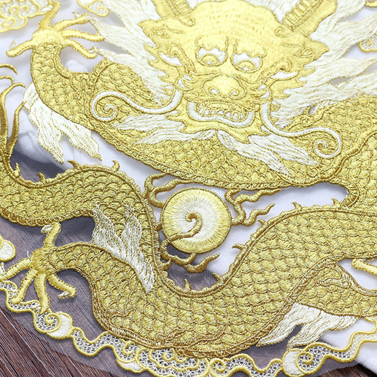 Golden thread dragon circular  – Ethnic Fashion For Men recenzja i cena