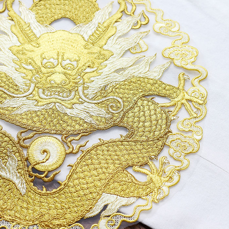 Golden thread dragon circular  – Ethnic Fashion For Men recenzja i cena