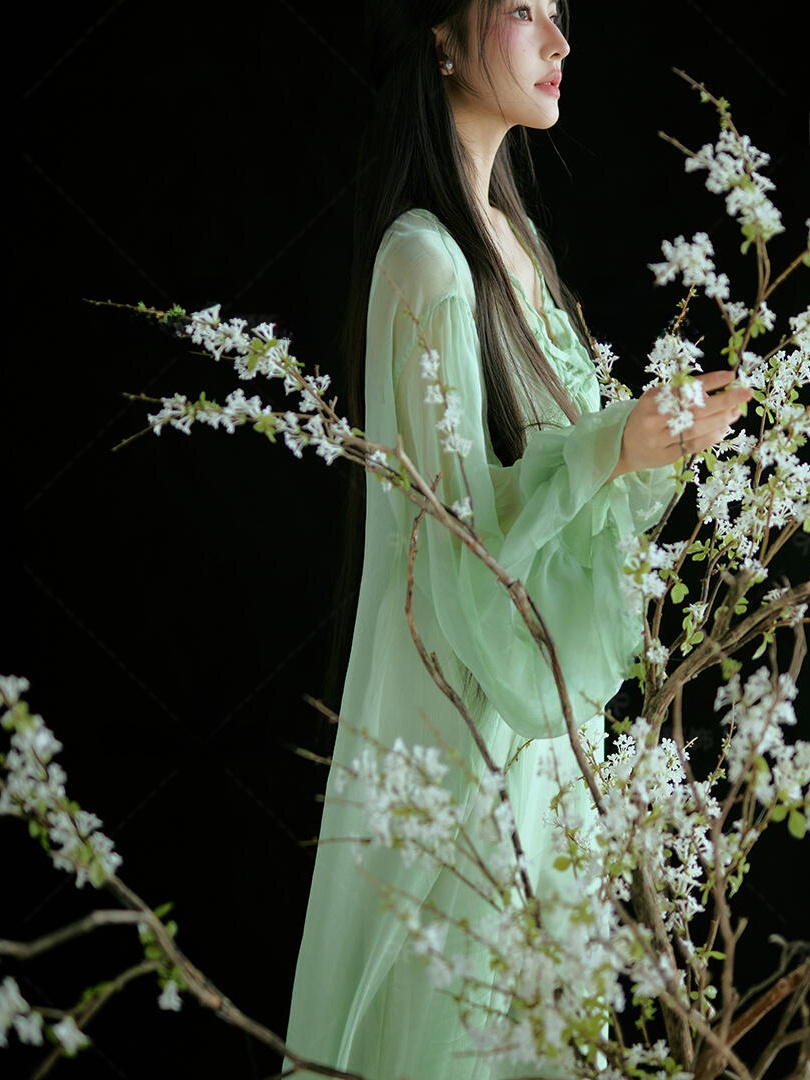 Chinese Style Green Dress Trad – Ethnic Fashion Studio recenzja i cena