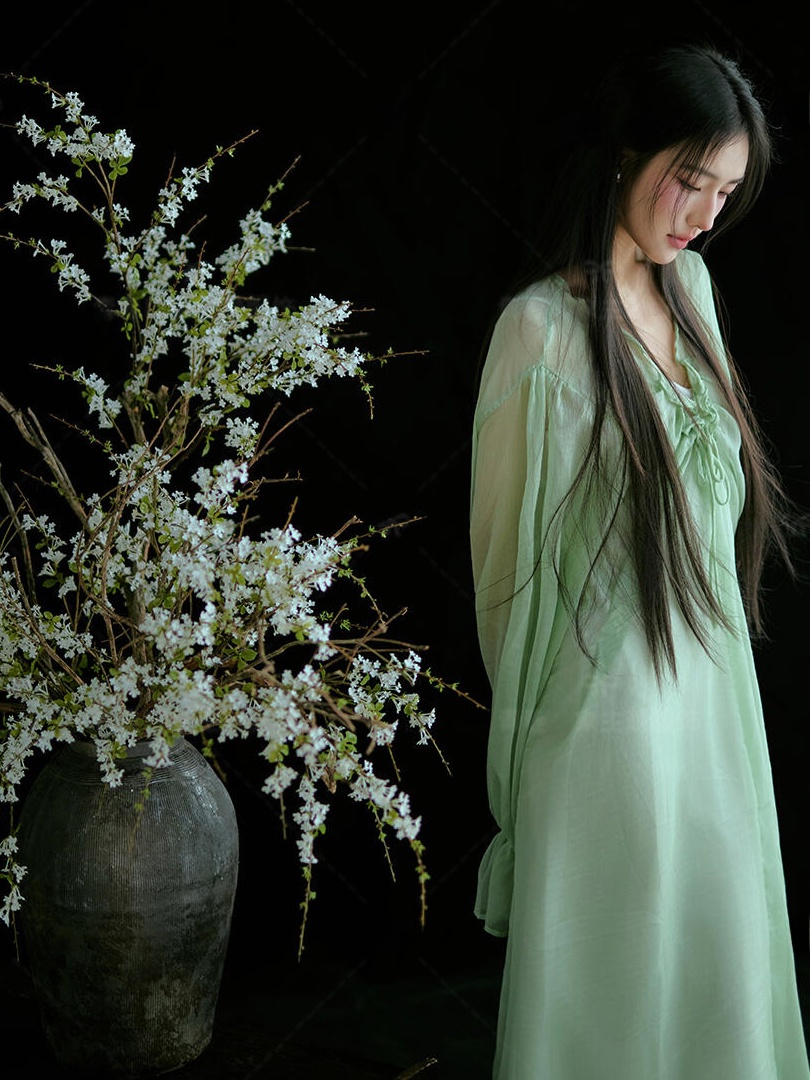 Chinese Style Green Dress Trad – Ethnic Fashion Studio recenzja i cena