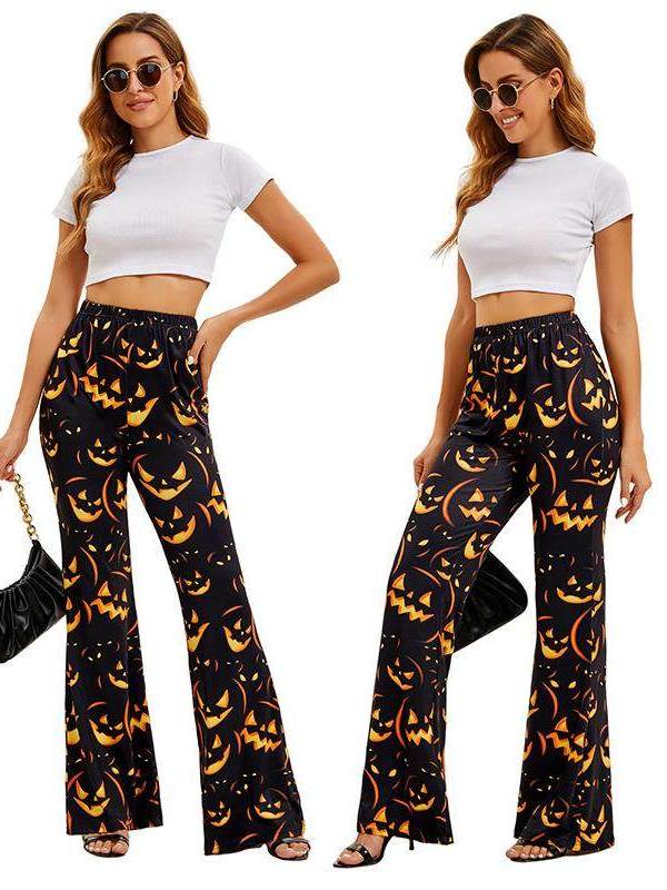 Halloween Bat Pumpkin Print Wo – Ethnic Wear Fashion Brand recenzja i cena