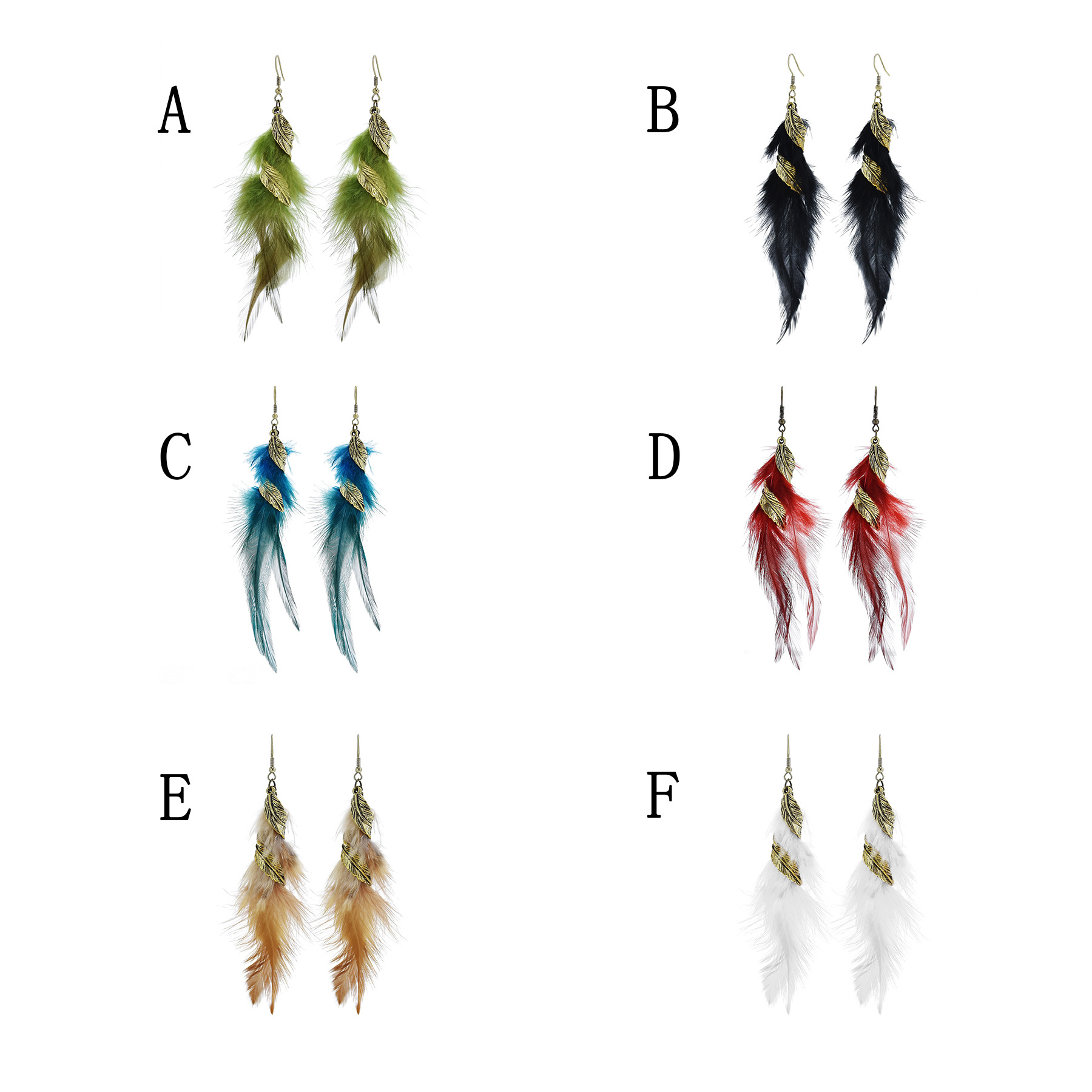 6 Colors Bohemian Long Feather – Winter Ethnic Fashion For Women recenzja i cena