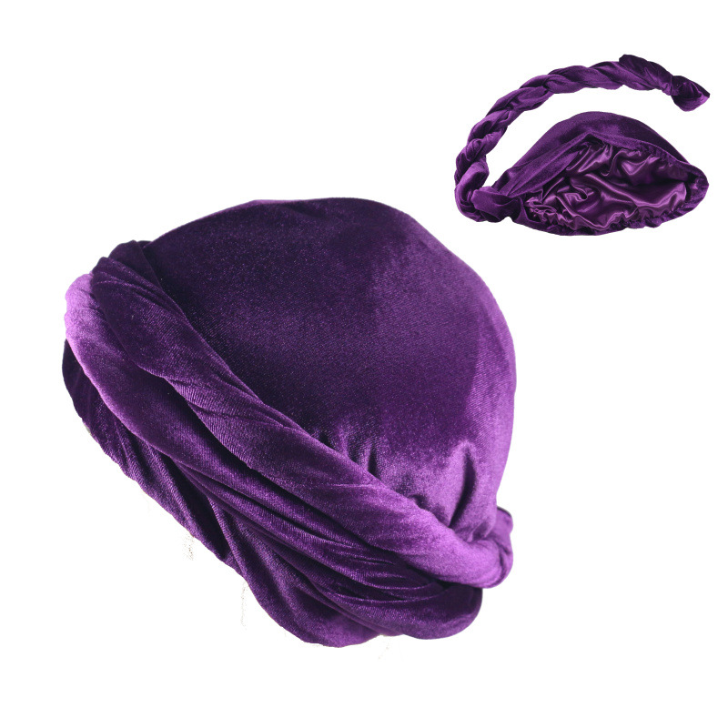 Solid Color Men's Velvet Head  – Ethnic Fashion For Men recenzja i cena