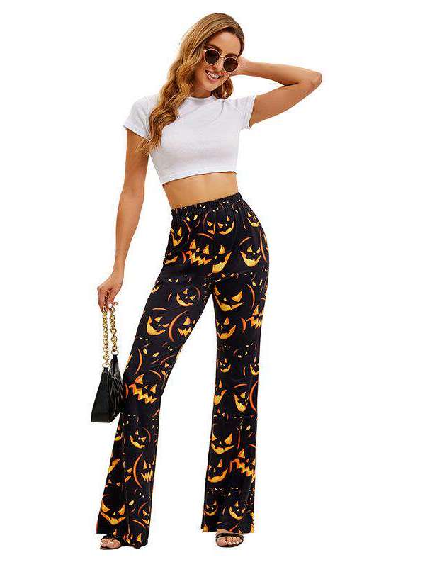 Halloween Bat Pumpkin Print Wo – Ethnic Wear Fashion Brand recenzja i cena