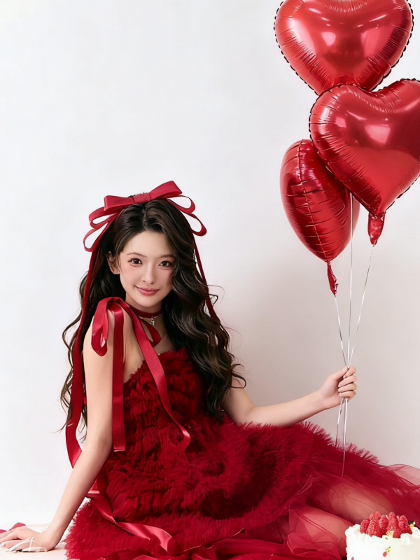 Red Tulle Skirt Artistic Birth – Ethnic Fashion Studio recenzja i cena