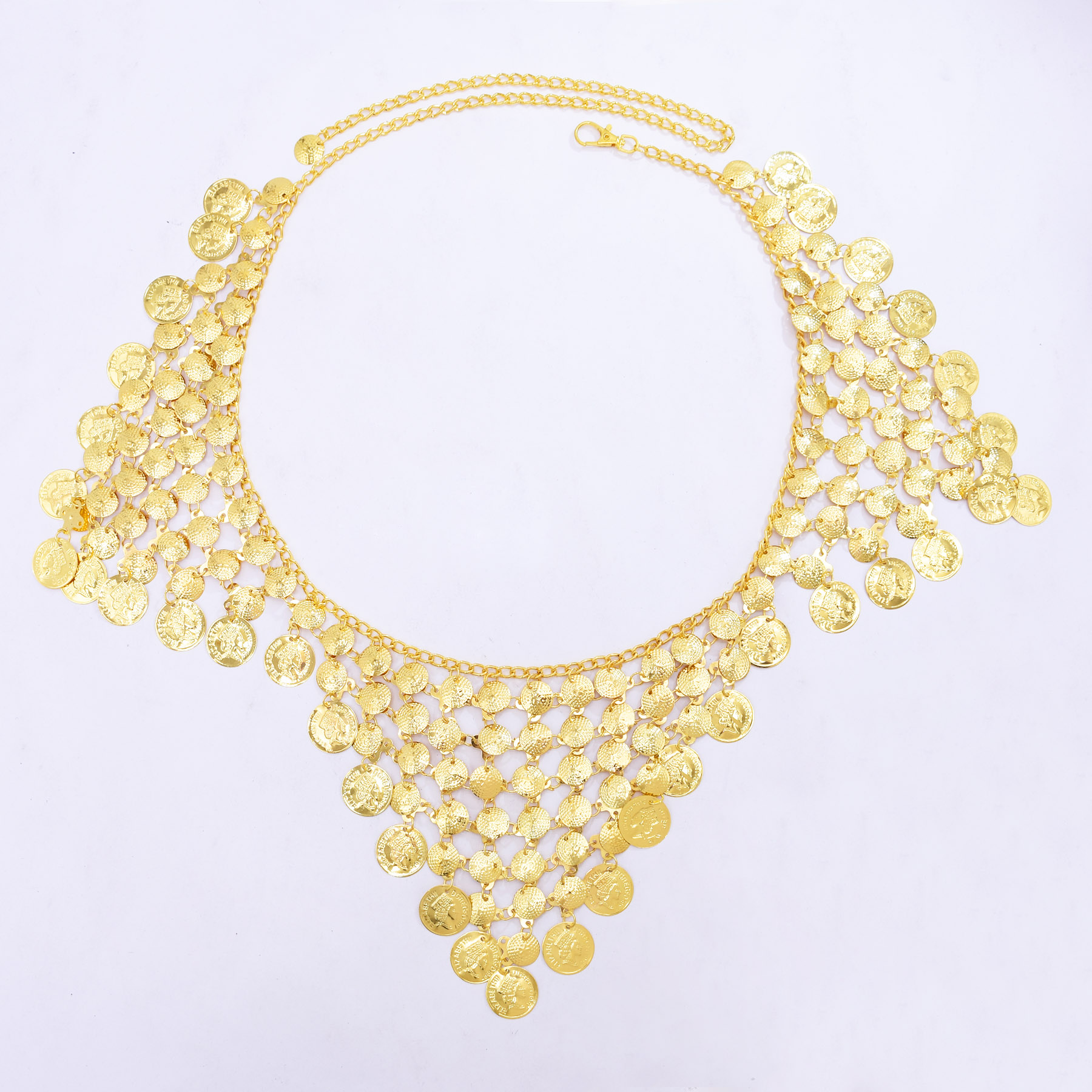 Trendy Luxury Gold Coin Pendan – Ethnic Fashion Accessories recenzja i cena
