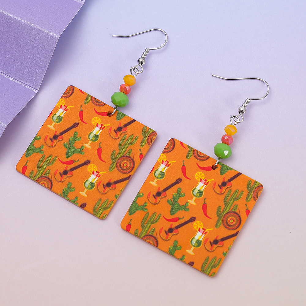 Geometric Square Acrylic Earri – Ethnic Fashion Trends 2026 recenzja i cena