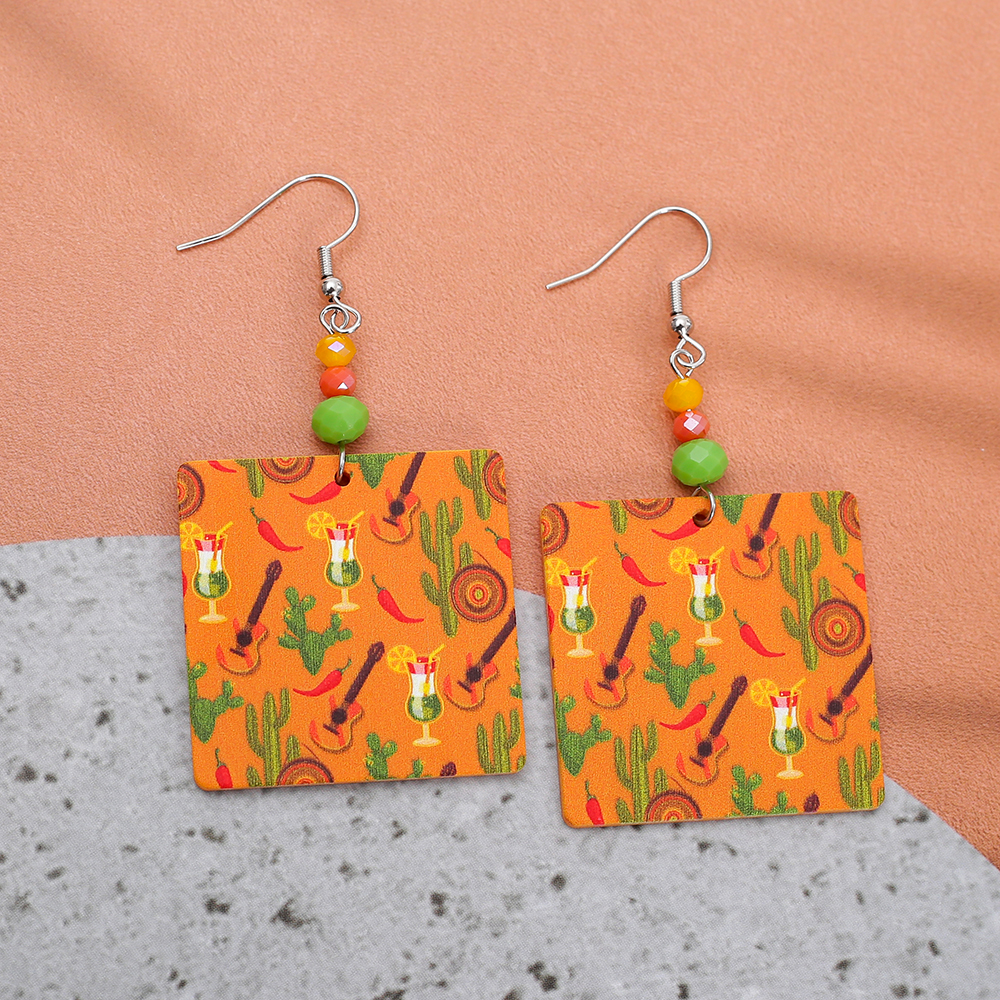 Geometric Square Acrylic Earri – Ethnic Fashion Trends 2026 recenzja i cena