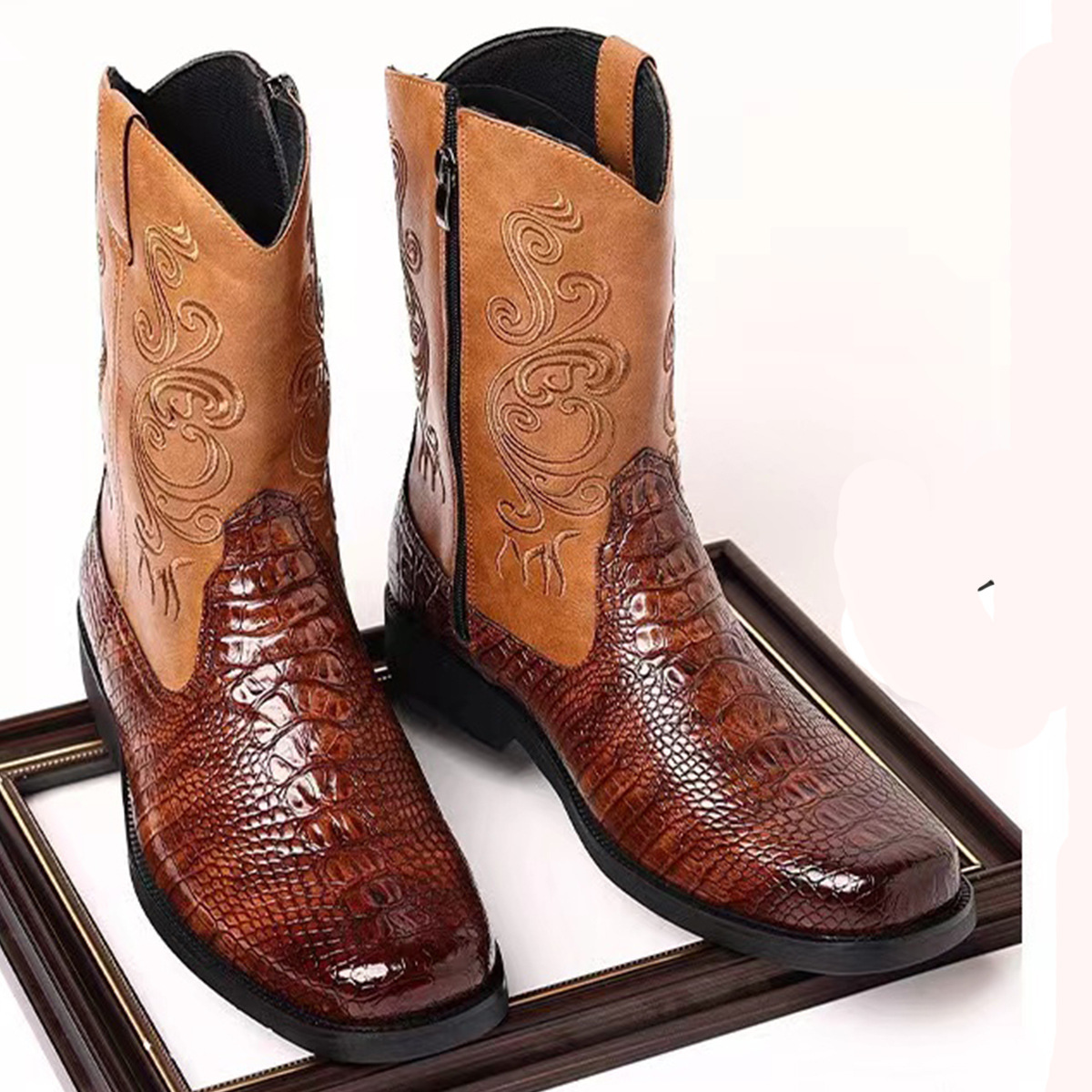 Fashionable Embossed Casual Me – Ethnic Fashion For Men recenzja i cena