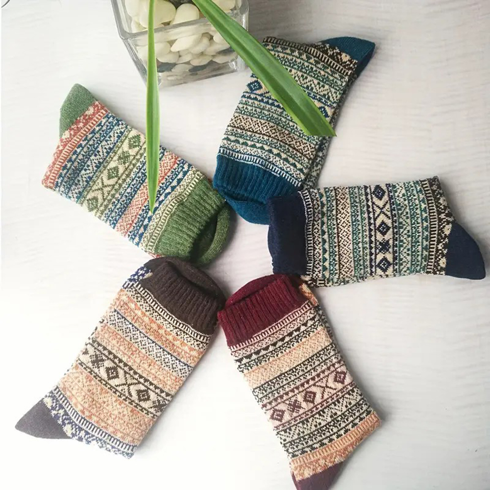 5 Pairs Autumn Winter Thick Wa – Winter Ethnic Fashion For Women recenzja i cena